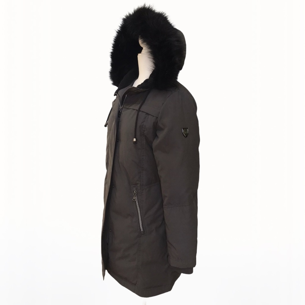Vince Camuto Luxe Faux-Fur Hooded Jacket-Coat - S - Picture 7 of 17